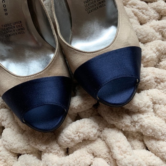 Marc Jacobs Color Block Peep Toe Classic Pumps 38 - Picture 5 of 8